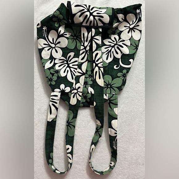Pacific legend Hawaii USA cloth mini backpack green floral pattern - Picture 6 of 9